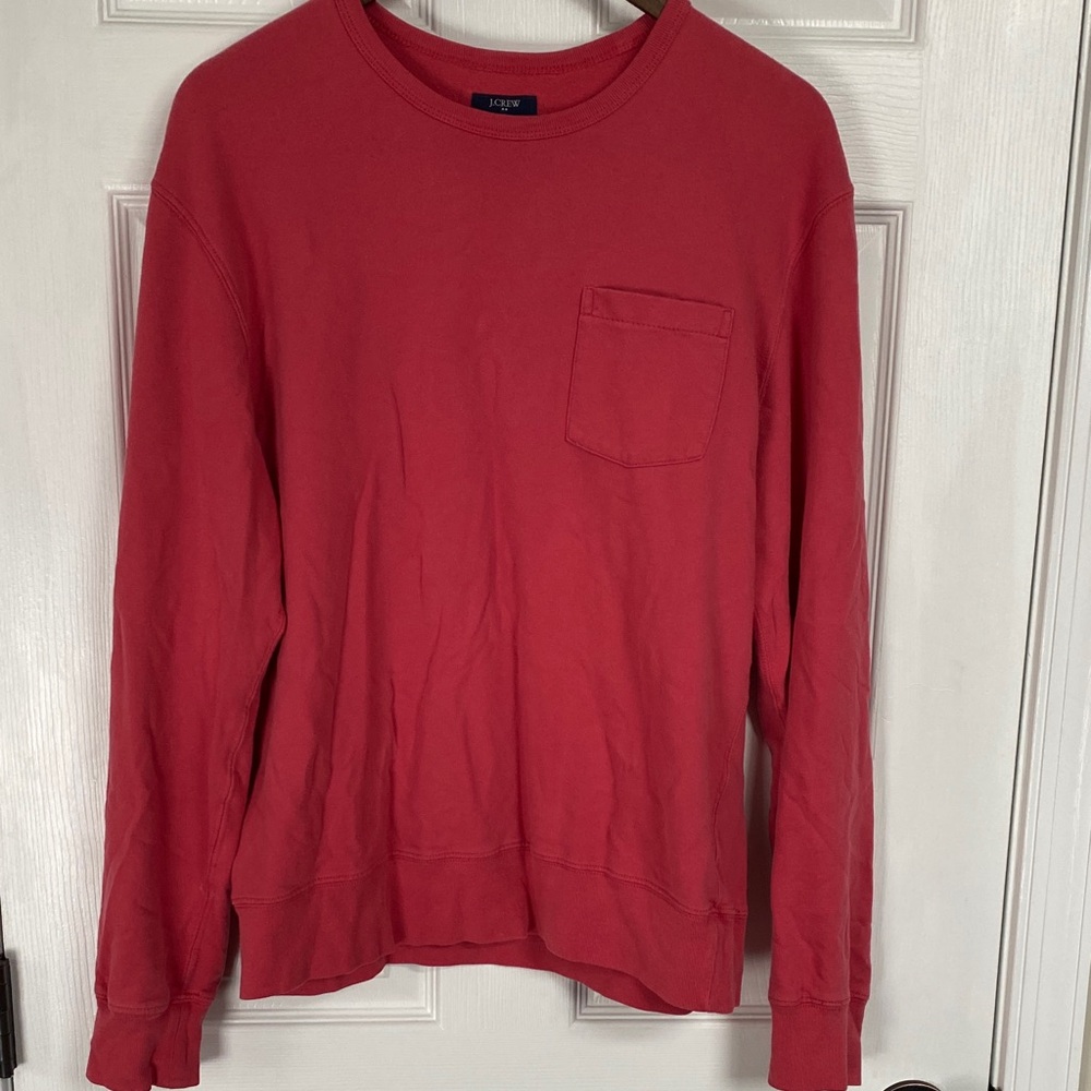 J. Crew Authentic Fleece in Bold Red